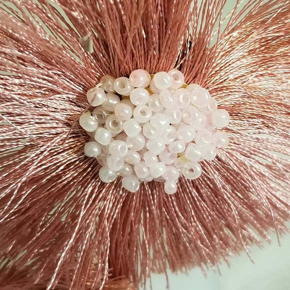 Cloie Seed Bead Cluster With Tassel Fringe - Picture 5 of 6